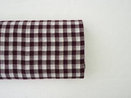 check bordeaux - triple gauze