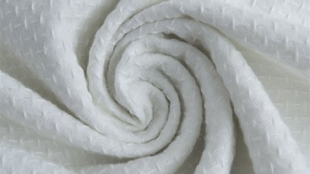 Cotton jacquard white - katoen