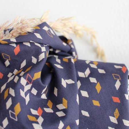 twist dark blue - katoen