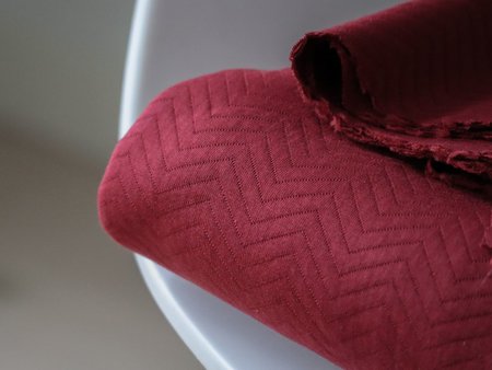 organic chevron quilt red - sweater