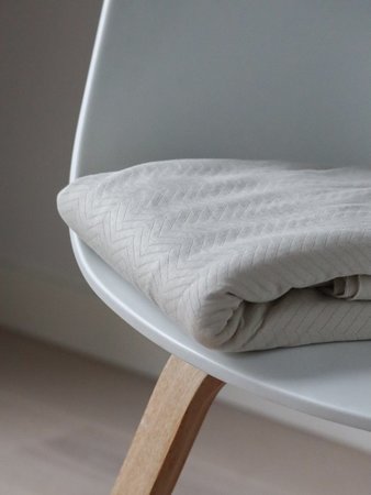 organic chevron quilt mist - sweater
