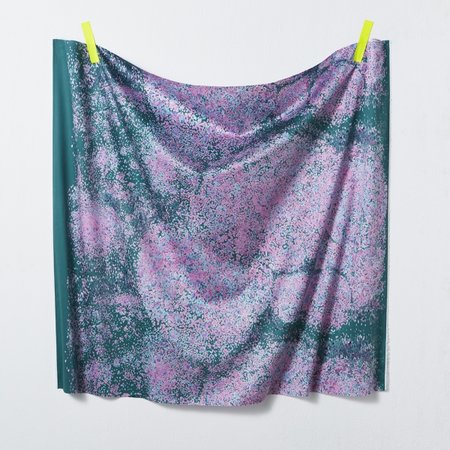 birds eye purple/green- dunne katoen