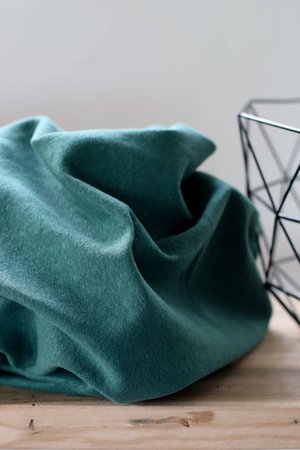 Cotton Flamé Interlock green pine- sweater