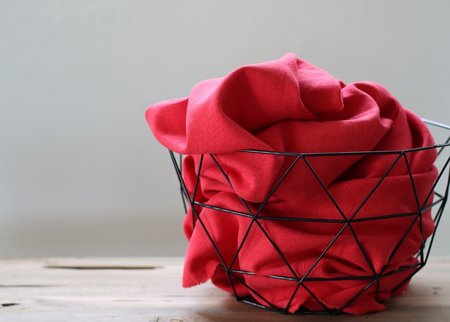 Cotton Flamé Interlock lipstick- sweater