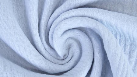 licht blauw - double gauze uni
