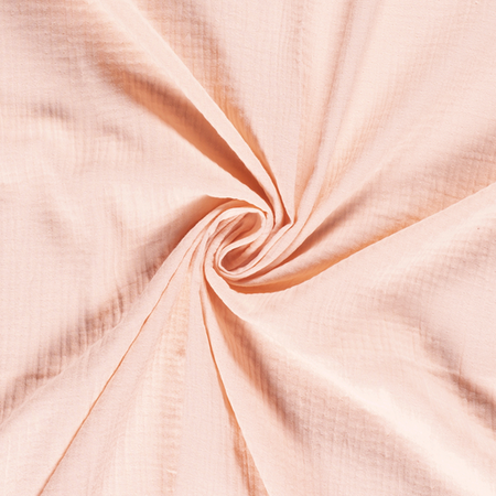 licht roos - double gauze uni