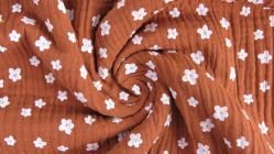 kleine bloemetjes brick - double gauze