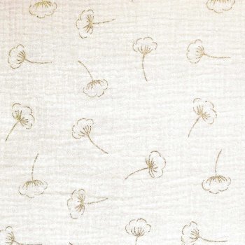gouden bloemetjes - double gauze