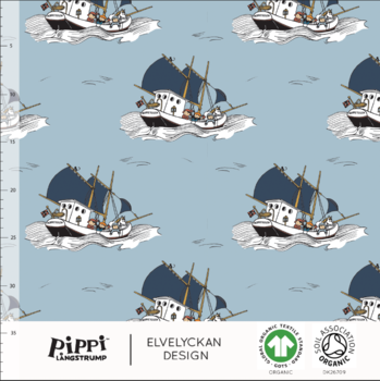 Pippi boat sky blue- jersey