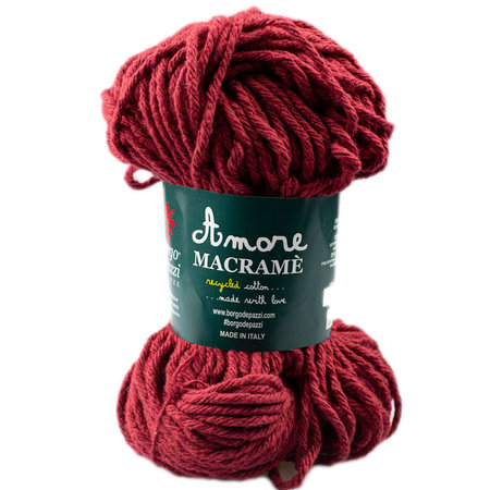 Amore Cotton Macramé bordeaux