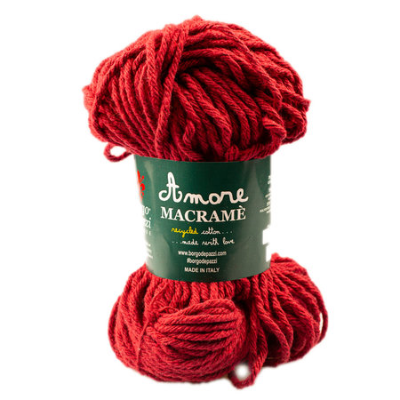 Borgo de pazzi Amore Cotton Macramé rood