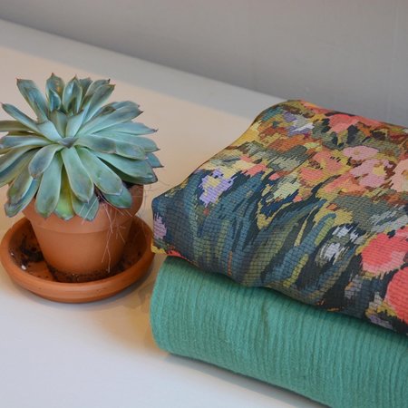 bloemen digitaal - viscose
