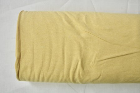 jersey chiné licht geel - french terry