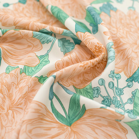 Peonies - viscose