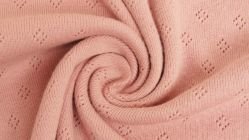 pointelle cotton oud roos - jersey
