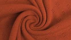 pointelle cotton brick - jersey