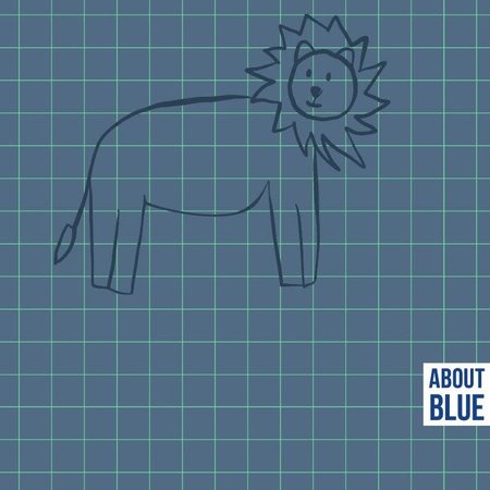 lion grid - french terry