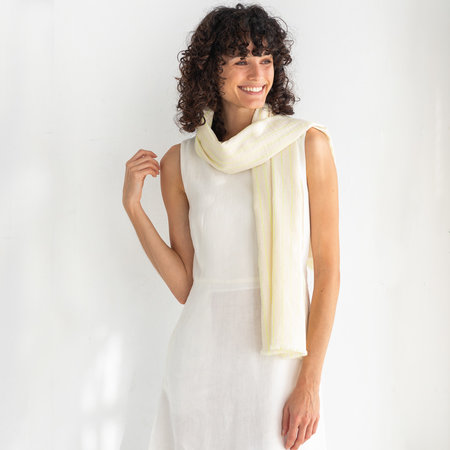 Sari Fluor geel - katoen/viscose