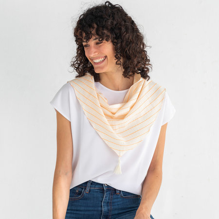 Sari Fluor oranje - katoen/viscose