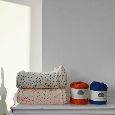 spons druppeltjes blauw - spons