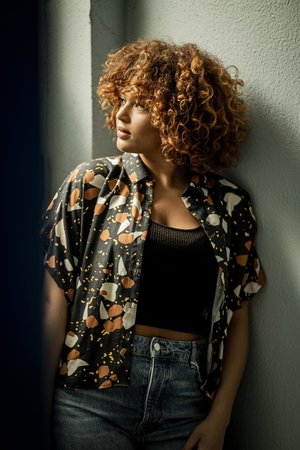 Monet voor Alia blouse zwart - viscose