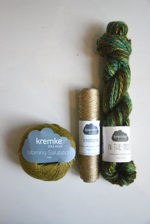 Haakpakket medium tas in kremke (kaki)