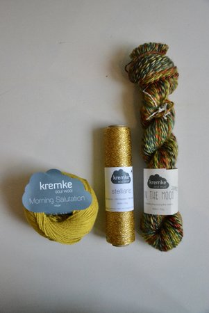 Haakpakket medium tas in kremke (oker)