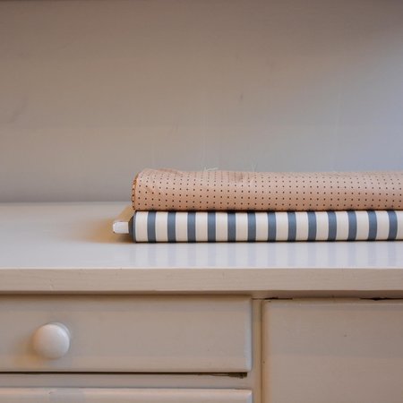 coupon groen,blauw/wit strepen voor de molly jas - katoen