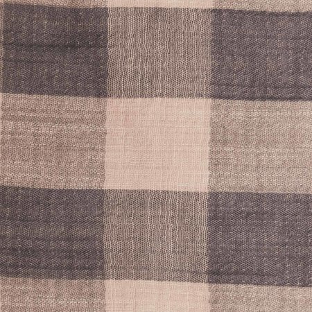 vichy 1 pink + anthracite - double gauze