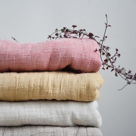 mousseline chambray 302 honey ginger - double gauze