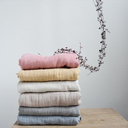 mousseline chambray 302 honey ginger - double gauze