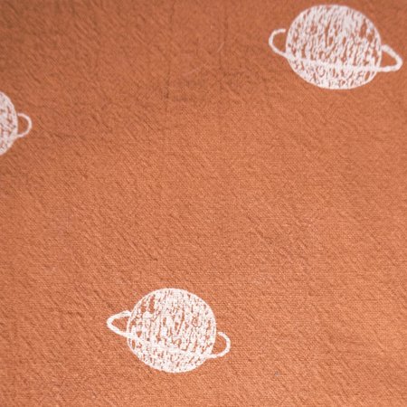 rustic cotton cosmos rust - katoen