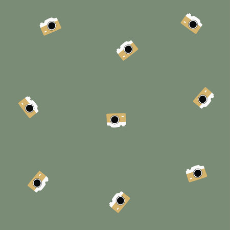 rustic cotton camera green - katoen