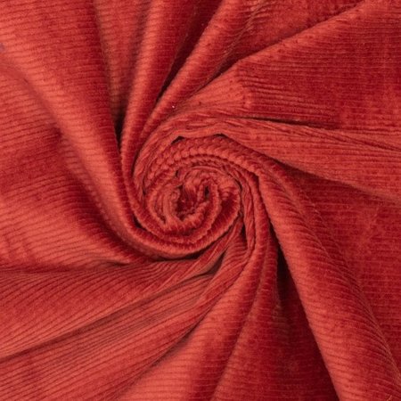 ribfluweel washed brique - corduroy