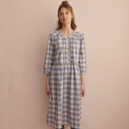 viyella ruit blauw - katoen