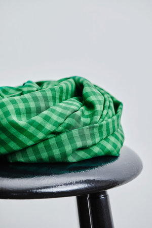 Two tone check frog - tencel