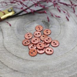 Melba - glitter knoopje 12 mm