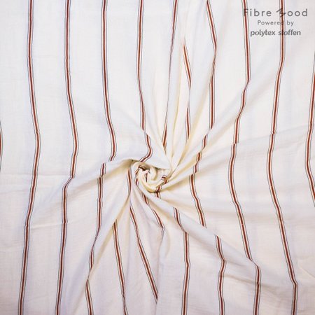 streepjes oranje - double gauze
