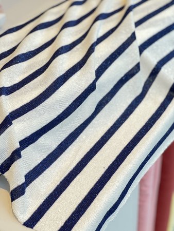 sparkling lines blauw - jersey