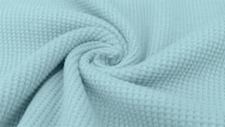 waffle cotton licht blauw - jersey