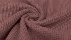 waffle cotton paars - jersey