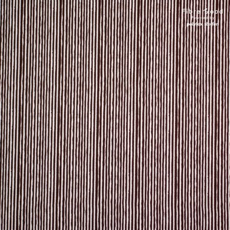 streepjes bruin - viscose/linnen