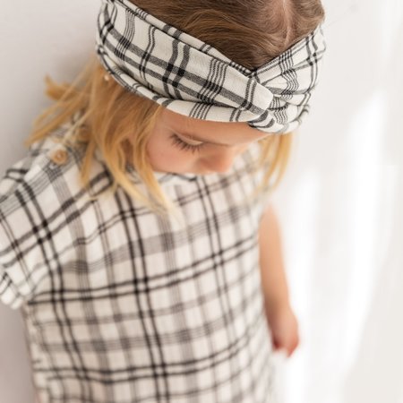 Tartan black - double gauze