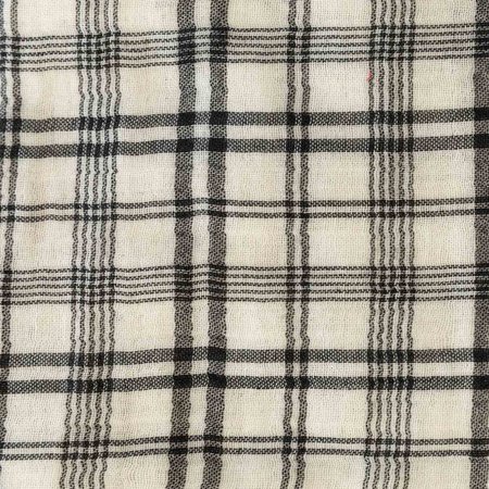 Tartan black - double gauze