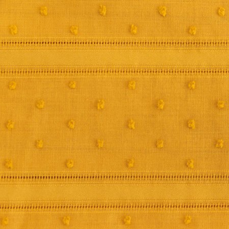 Plumetis vintage solid yellow - katoen