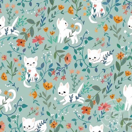 Garden cats mint - jersey