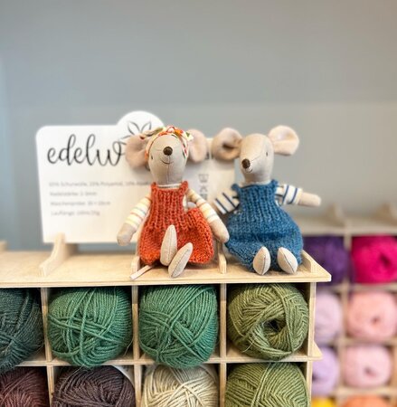 Patron tricot pour grand frère et grande soeur souris