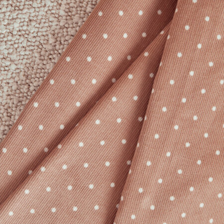 velours polka dots maple - corduroy