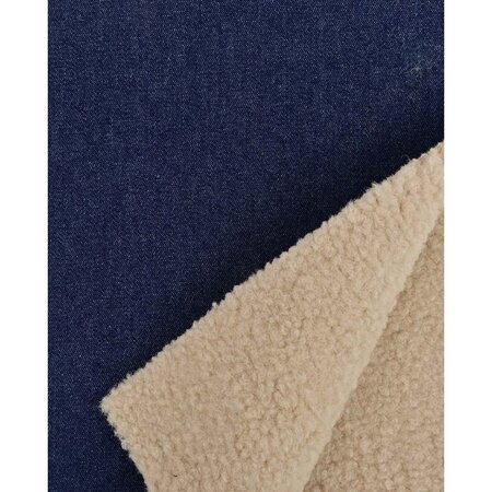 navy jeans met teddy binnenkant