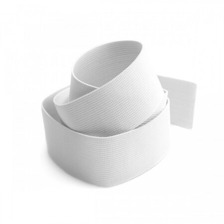 elastiek wit 2,5 cm